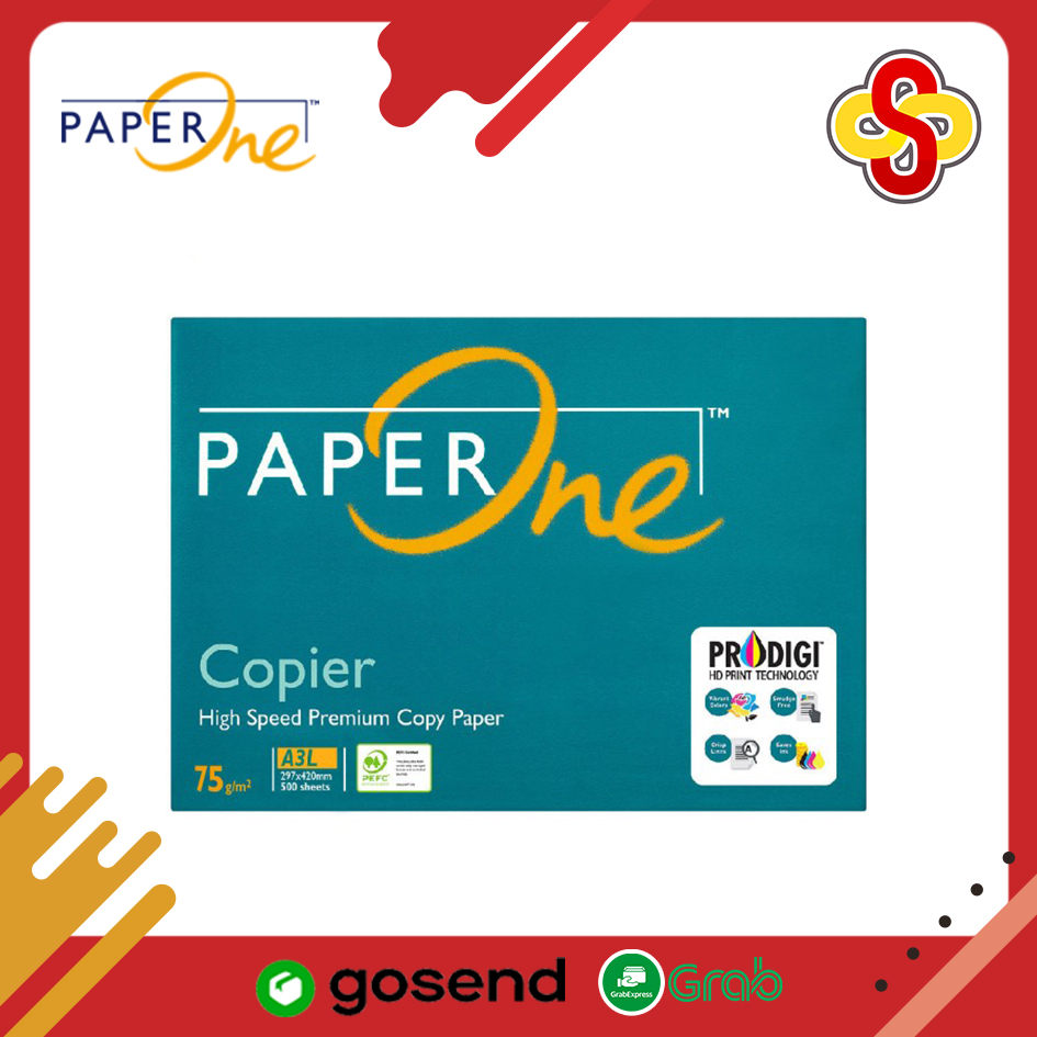 Kertas HVS / Print / Fotocopy Paper One A3 75 gr 1 Rim Isi 500 Lembar - Image 3